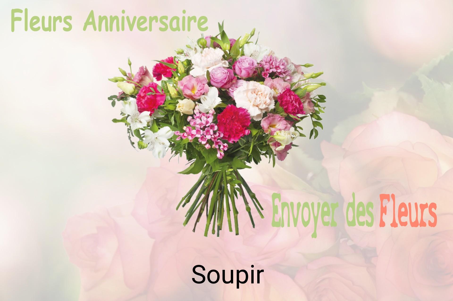 Bouquet de fleurs d’anniversaire livré à Soupir